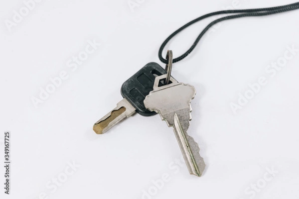 Obraz keys on white background
