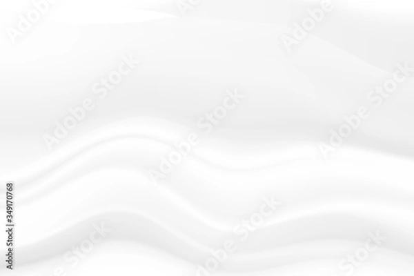 Fototapeta Abstract white and gray gradient color curve background, Vector Illustration