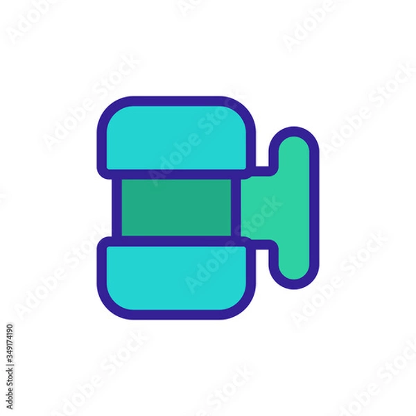 Fototapeta sample food storage container icon vector. sample food storage container sign. color symbol illustration