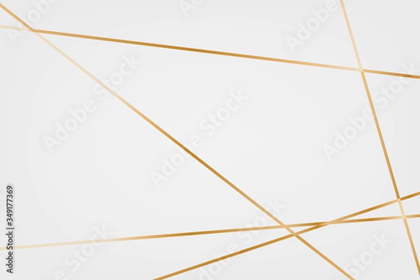 Obraz Abstract gold line luxury background template, vector