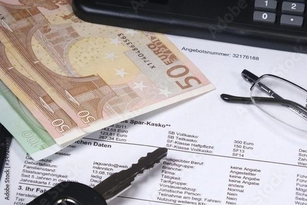 Fototapeta Autoversicherung