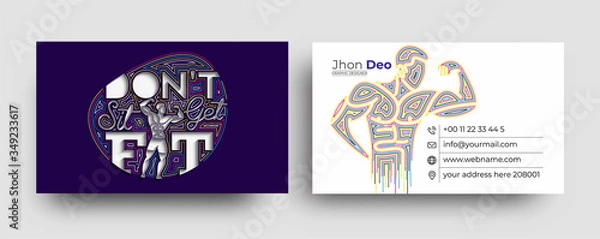 Fototapeta Modern Business Card - Creative and Clean Business Card Template.