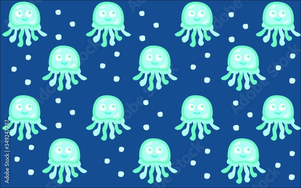 Fototapeta seamless pattern with christmas balls