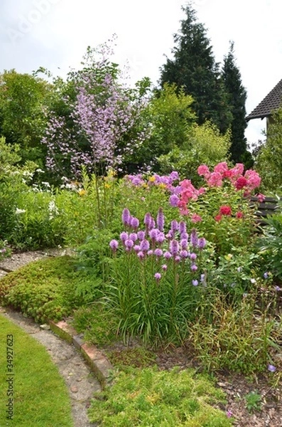 Obraz Blumenbeet mit Stauden