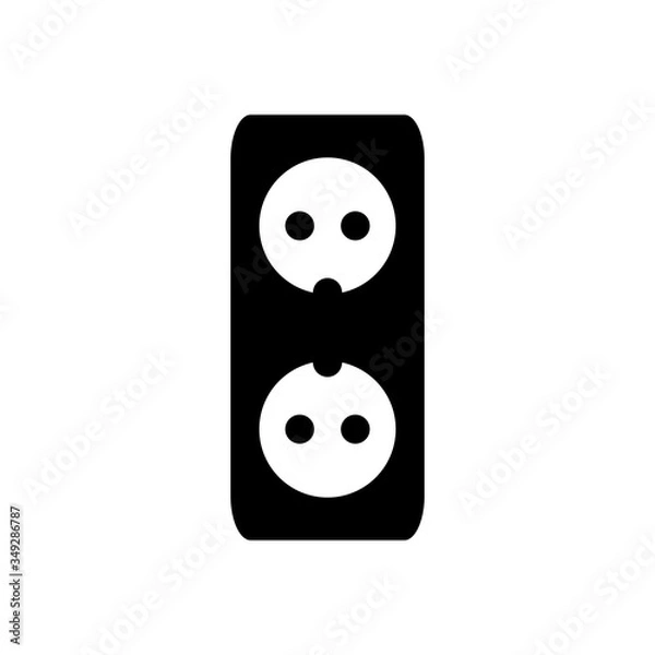 Fototapeta Electric Socket Icon Design Vector Illustration