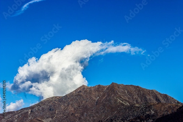 Obraz Sky and clouds with ibex form