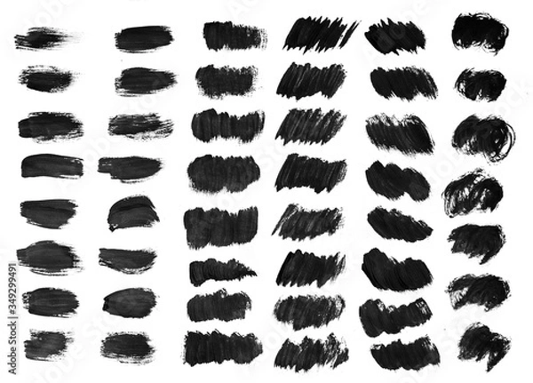 Obraz Brush strokes with watercolor paint