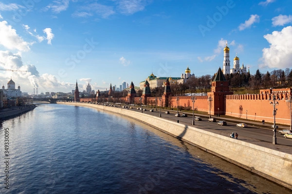 Obraz Вид на Кремль и Москву реку