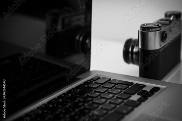 Fototapeta Плёночный фотоаппарат. 