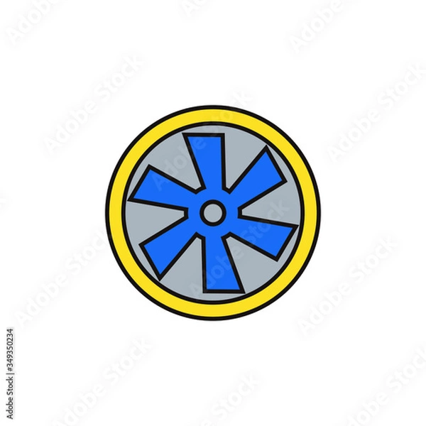 Fototapeta Turbine Icon