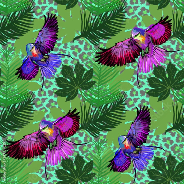 Obraz tropic leopard trendy seamless pattern