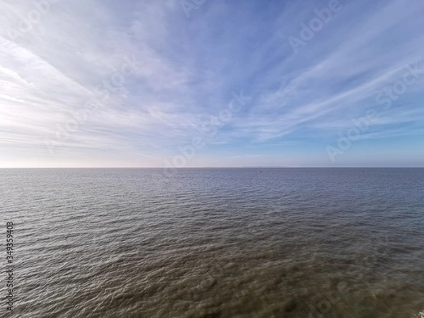 Obraz awesome sky with clouds from Norderney