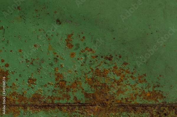Obraz green metal with rust
