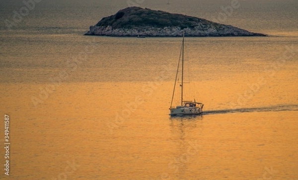 Obraz sunset sailing