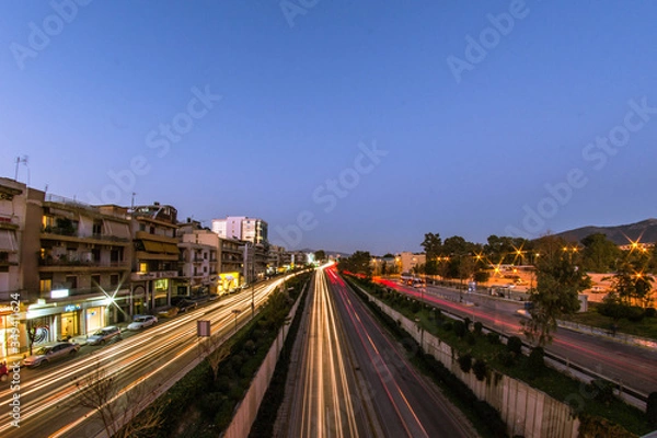 Fototapeta city at night