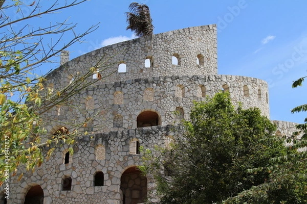 Fototapeta Xel-Ha building in Cancun