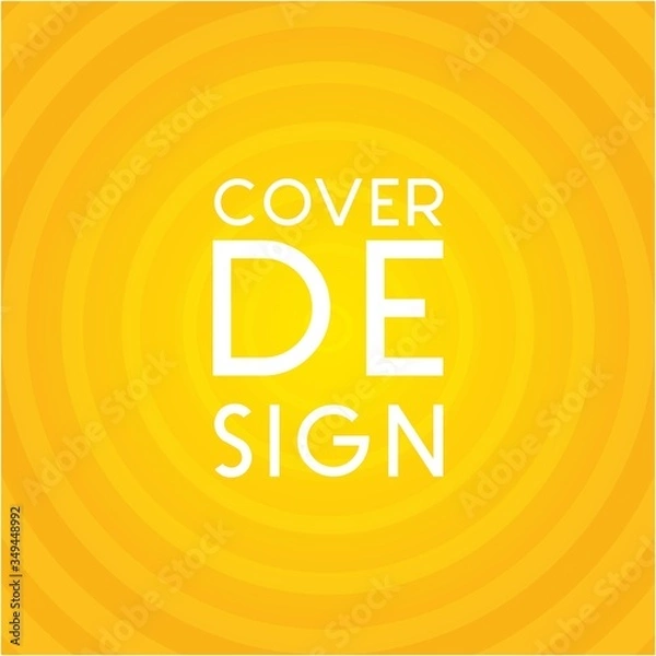 Obraz Cover Design with geometric shape and gradient color