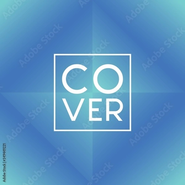 Obraz Cover Design with geometric shape and gradient color