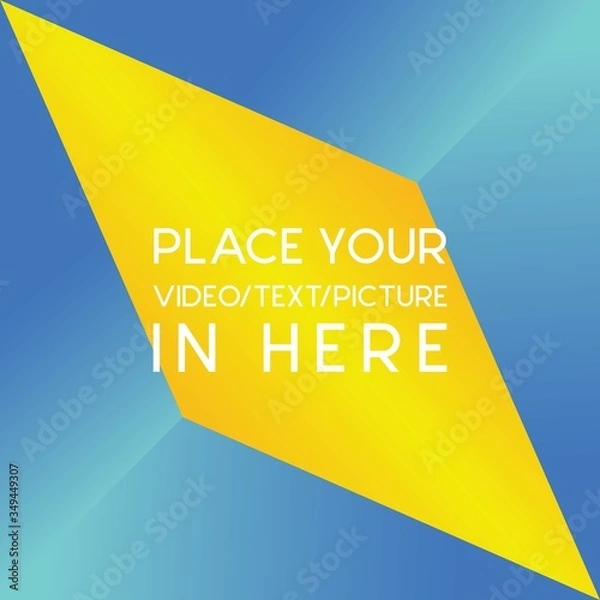 Obraz Cover Design with geometric shape and gradient color