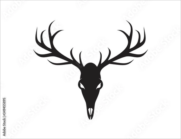 Fototapeta deer logo design vector ilustration