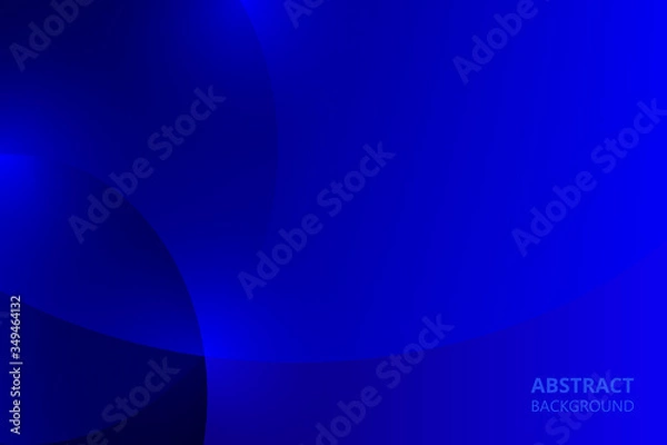 Fototapeta Abstract background with blue gradient wave lines.