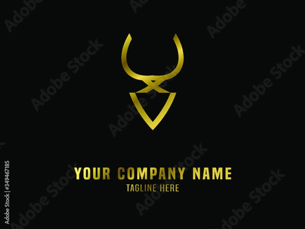 Obraz Abstract Logo Vector Gradient Gold