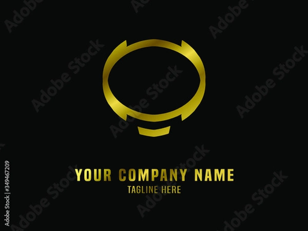 Obraz Abstract Logo Vector Gradient Gold