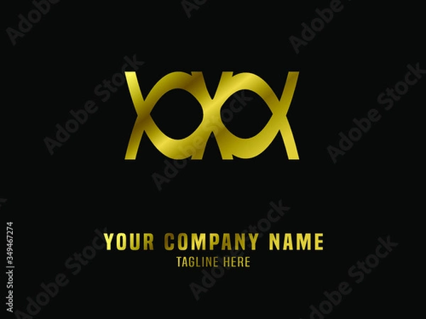 Obraz Abstract Logo Vector Gradient Gold