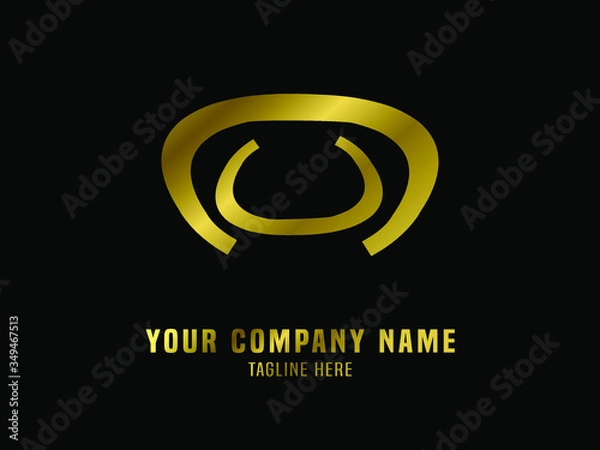 Obraz Abstract Logo Vector Gradient Gold