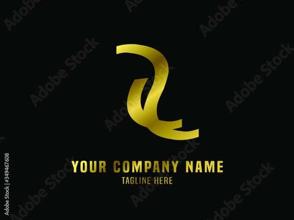 Obraz Abstract Logo Vector Gradient Alphabet