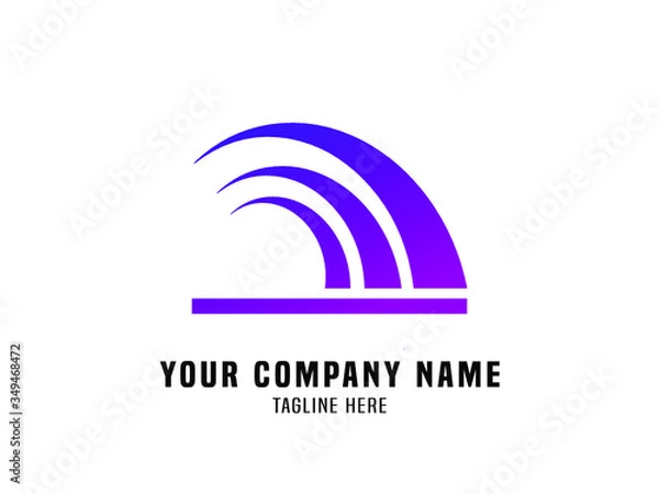 Obraz Abstract Logo Vector Gradient Propeller