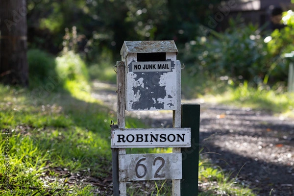 Obraz mailbox on the background of the house