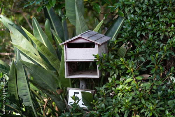 Obraz mailbox on the background of the house