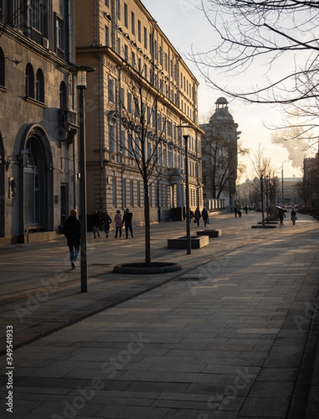 Obraz street in the evening