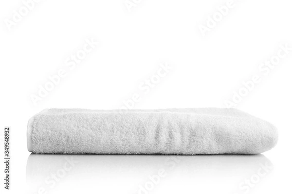 Fototapeta Spa towel isolated on white