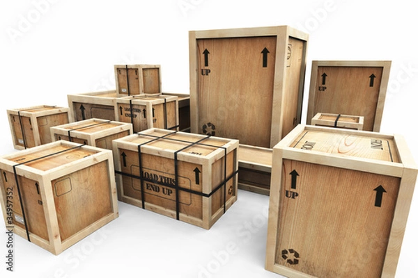 Obraz Wooden Shipping Crates
