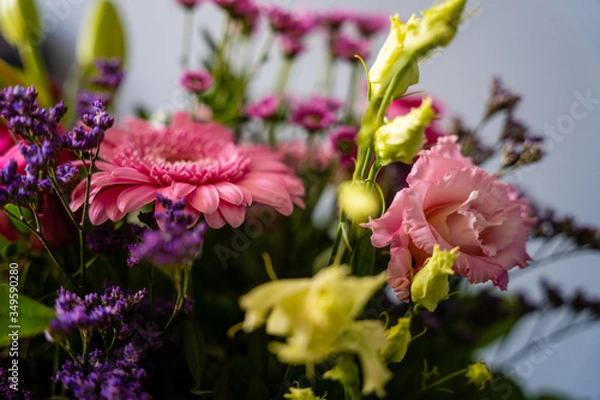Obraz pink and white flowers