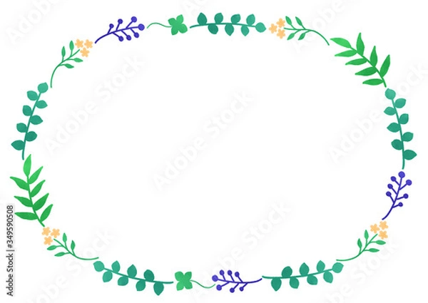 Fototapeta 花　植物　フレーム