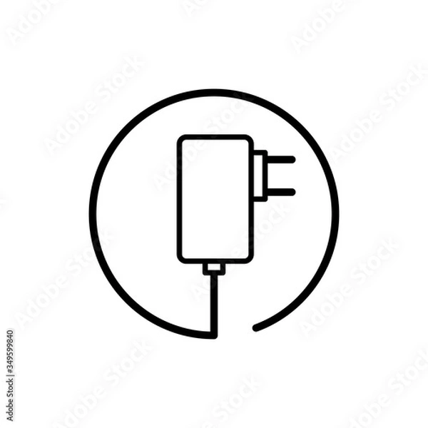 Obraz Plug Icon Design Vector Template