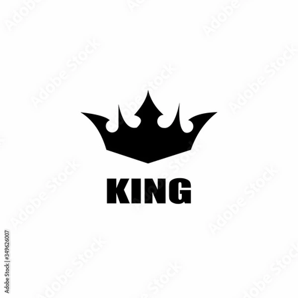 Fototapeta crown logo design