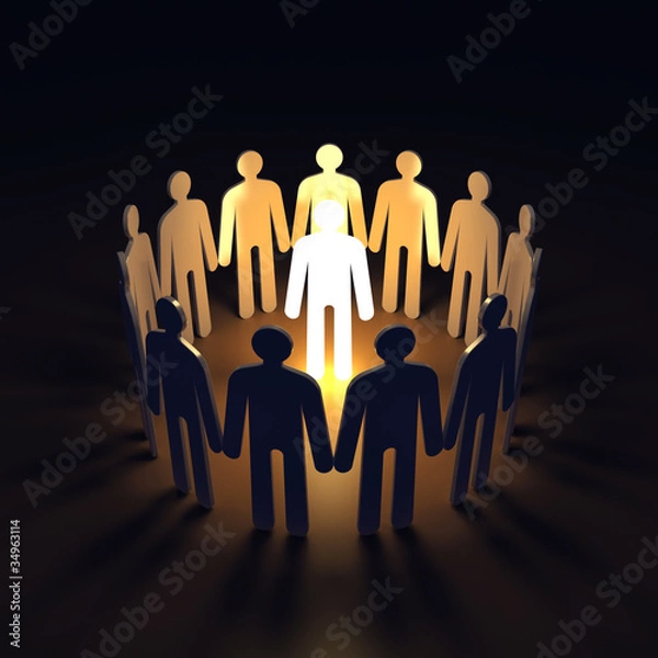 Obraz Unique luminous man