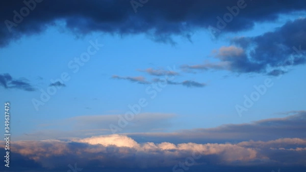 Obraz sky blue clouds background
