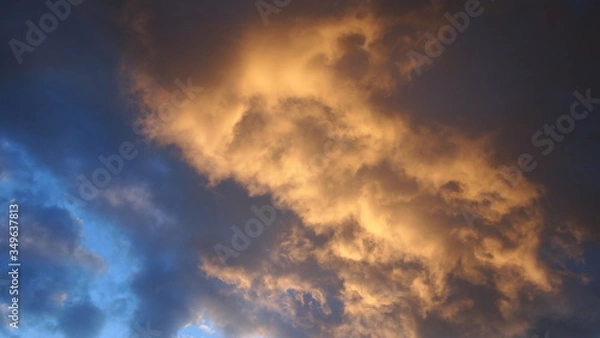 Obraz sky blue clouds background
