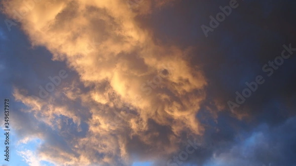 Obraz sky blue clouds background
