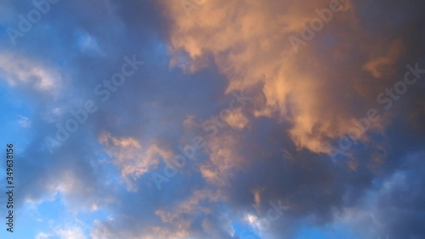 Obraz sky blue clouds background

