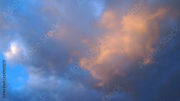 Obraz sky blue clouds background

