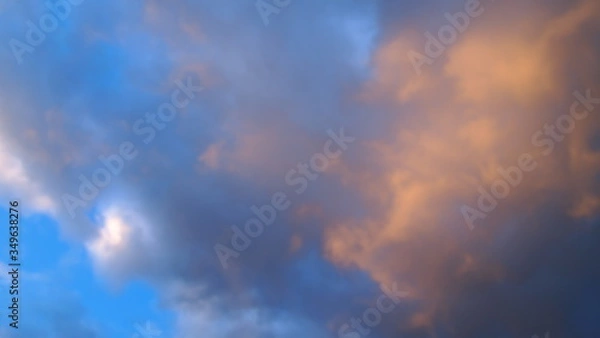 Obraz sky blue clouds background
