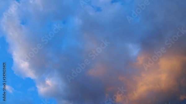 Obraz sky blue clouds background
