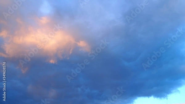 Obraz sky blue clouds background
