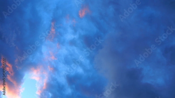 Obraz sky blue clouds background
